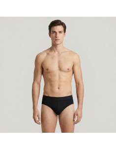 Slip de algodón, negro