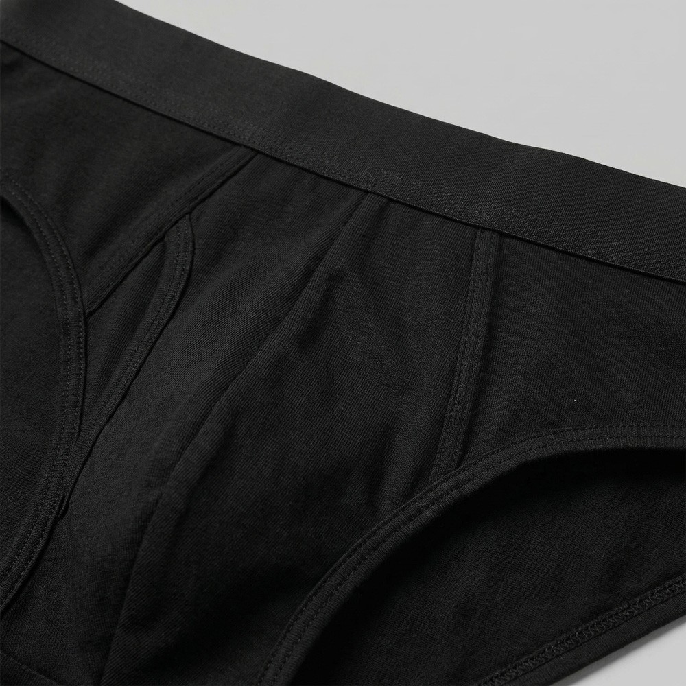 Slip negro de algodón | Ropa interior profesional para empresas B2B