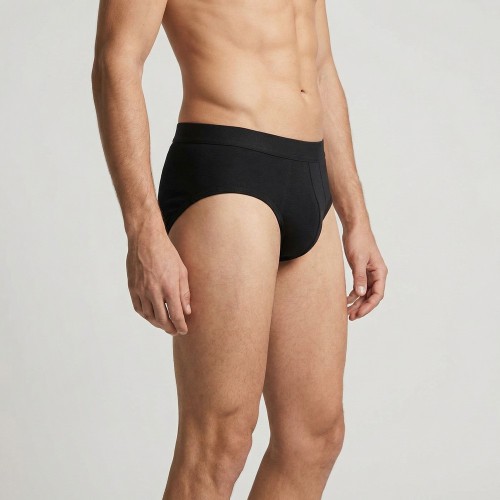 Slip negro de algodón | Ropa interior profesional para empresas B2B