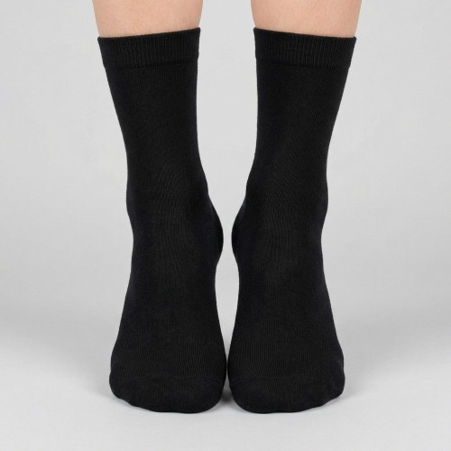 Calcetines negros de algodón | Suministro textil profesional B2B