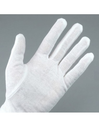 Guante de algodón, blanco