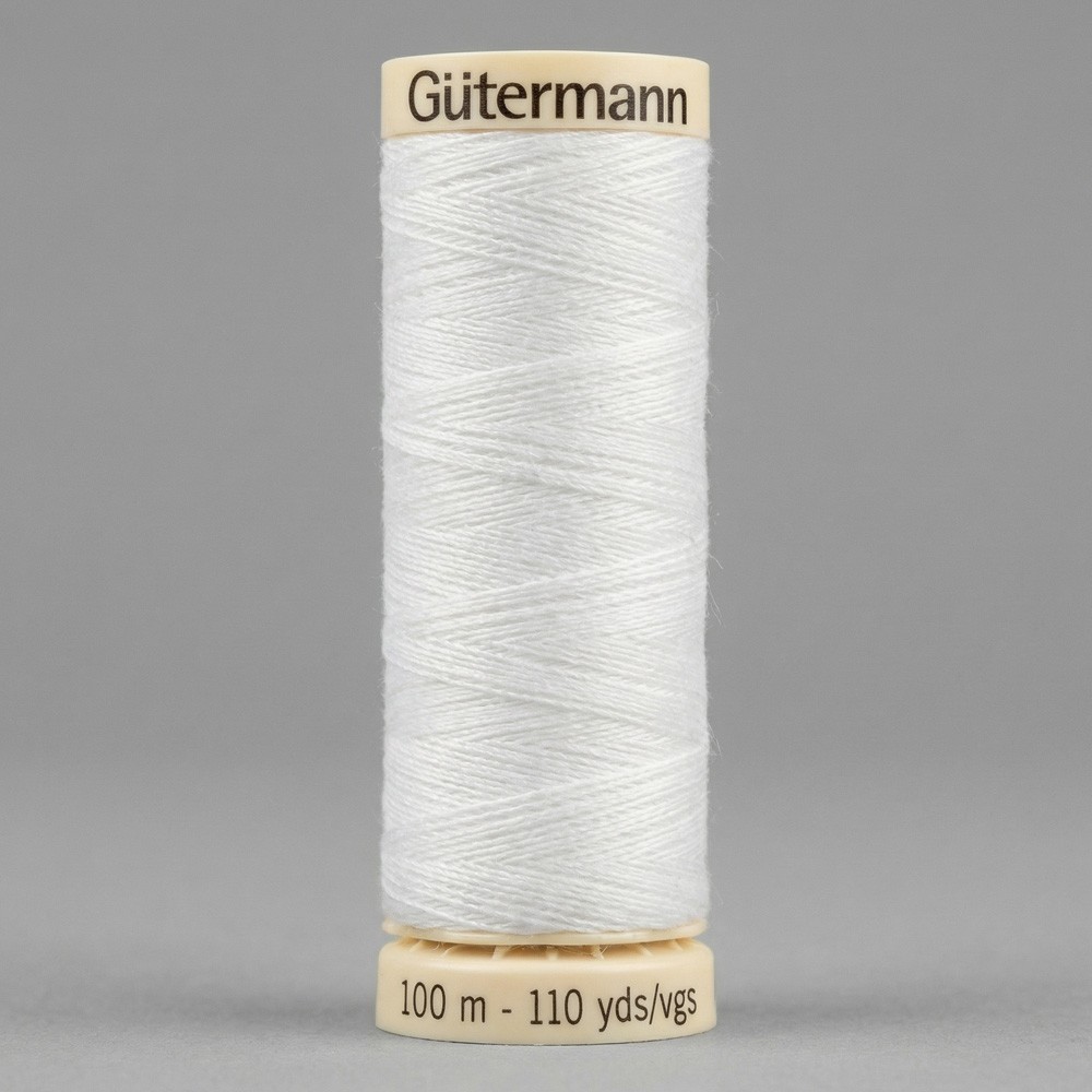 Hilo de coser Gütermann blanco | Mercería industrial profesional