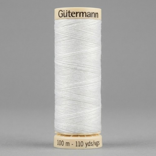 Hilo de coser Gütermann blanco | Mercería industrial profesional