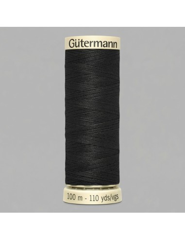 Hilo de coser en bobina, negro