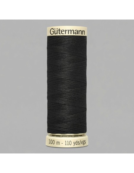 Hilo de coser en bobina, negro