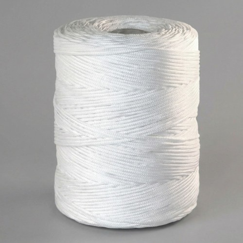 Hilo cordón textil blanco en bobina | Suministro industrial B2B