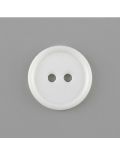 Botón de costura, blanco