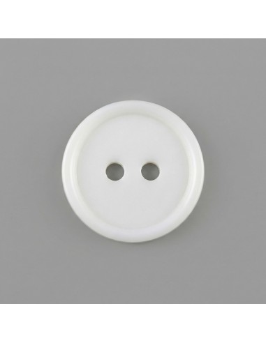 Botón de costura, blanco