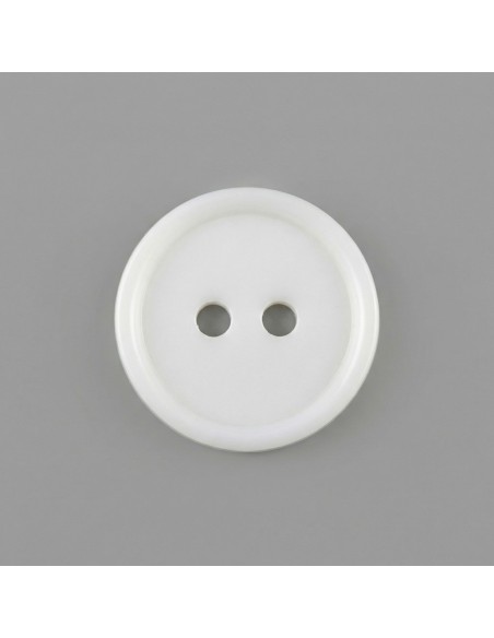 Botón de costura, blanco