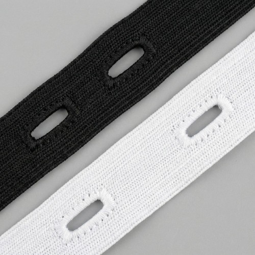 Goma elástica con ojales en bobina | Suministro textil profesional B2B