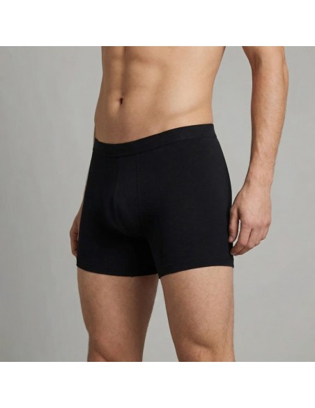 Bóxer de algodón, negro